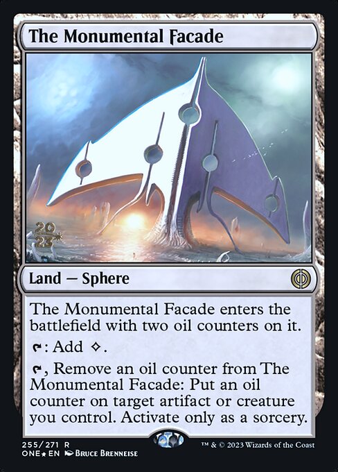 The Monumental Facade (Phyrexia: All Will Be One Promos #255s)