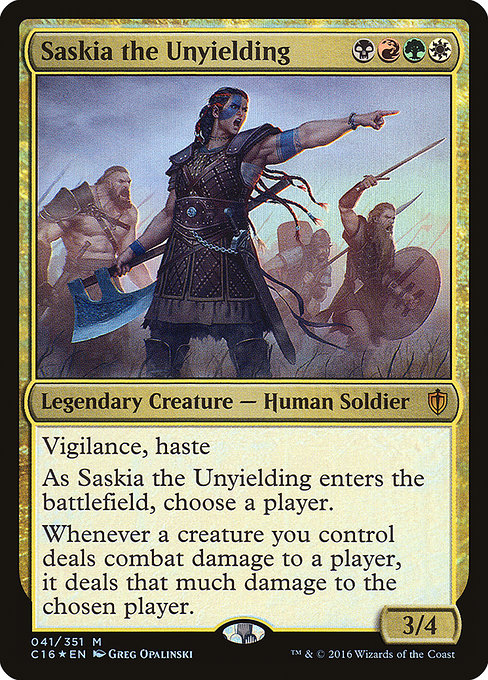 Saskia the Unyielding (Commander 2016 #41)