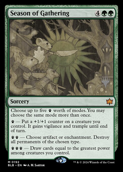 Season of Gathering (Bloomburrow Promos #192p)