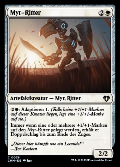 Knighted Myr (Commander Masters #36)