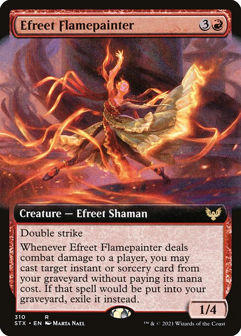 Efreet Flamepainter (Strixhaven: School of Mages #310)