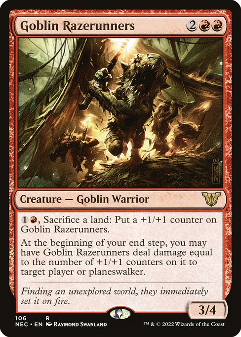 Goblin Razerunners (Neon Dynasty Commander #106)