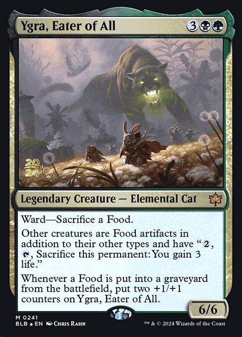 Ygra, Eater of All (Bloomburrow Promos #241s)