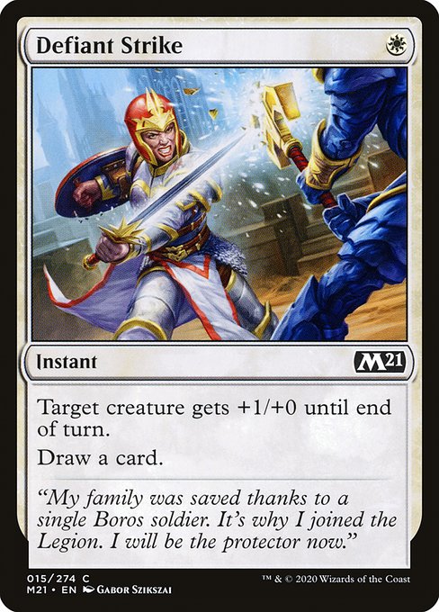 Defiant Strike (Core Set 2021 #15)