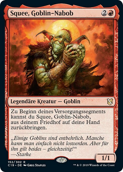 Squee, Goblin Nabob (Commander 2019 #152)