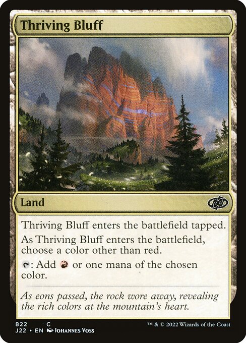 Thriving Bluff (j22) 822