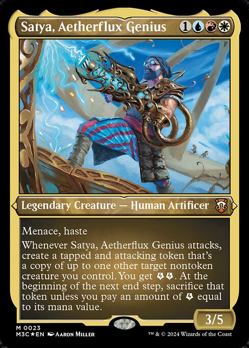 Satya, Aetherflux Genius (Modern Horizons 3 Commander #23)
