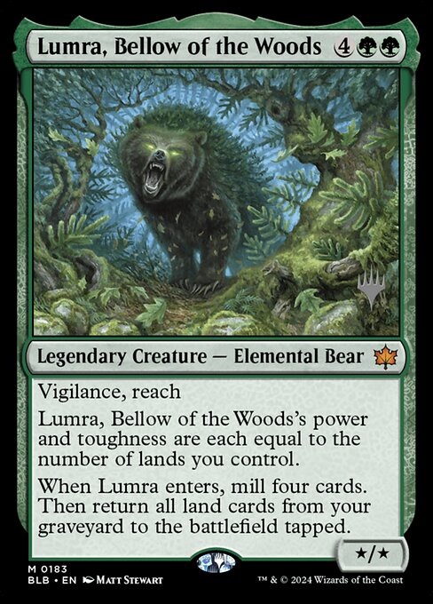 Lumra, Bellow of the Woods (Bloomburrow Promos #183p)