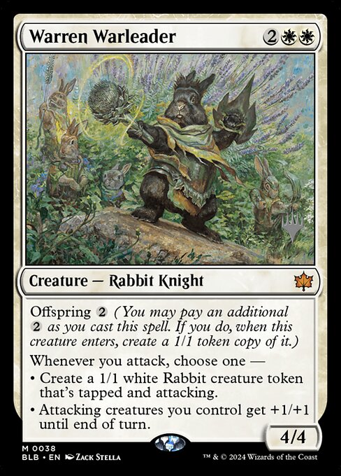 Warren Warleader (Bloomburrow Promos #38p)