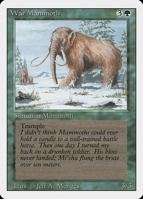 War Mammoth · Revised Edition (3ED) #228 · Scryfall Magic The 
