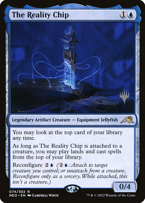 The Reality Chip (Kamigawa: Neon Dynasty Promos #74p)