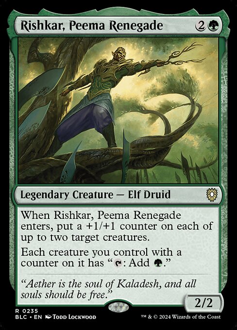 Rishkar, Peema Renegade (Bloomburrow Commander #235)