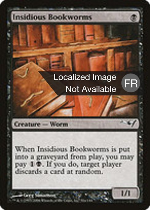 Insidious Bookworms (Coldsnap Theme Decks #51a)