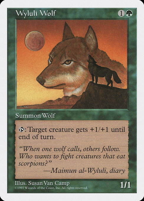 Wyluli Wolf (Fifth Edition #345)