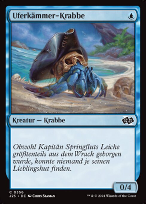 Shorecomber Crab - Foundations Jumpstart Magic: The Gathering Card - Creature — Crab by Chris Seaman