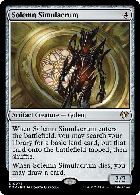 Solemn Simulacrum (Commander Masters #973)