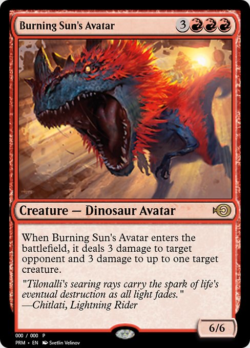 Burning Sun's Avatar (Magic Online Promos #65664)