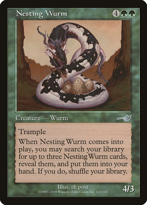 Guivre nicheuse|Nesting Wurm