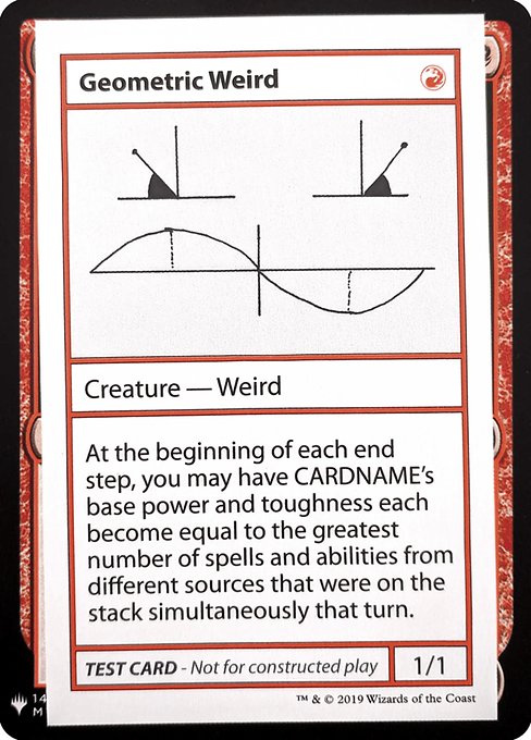 Geometric Weird (Mystery Booster Playtest Cards 2019 #69)