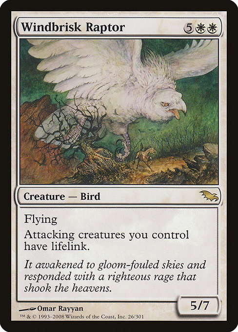 Windbrisk Raptor (Shadowmoor #26)