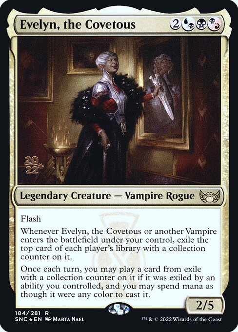Evelyn, the Covetous (Streets of New Capenna Promos #184s)