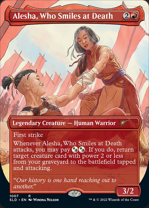 Alesha, Who Smiles at Death (SLD)