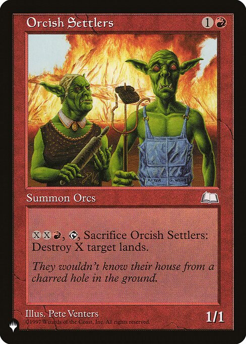 Orcish Settlers (The List)