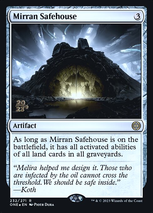 Mirran Safehouse (Phyrexia: All Will Be One Promos #232s)