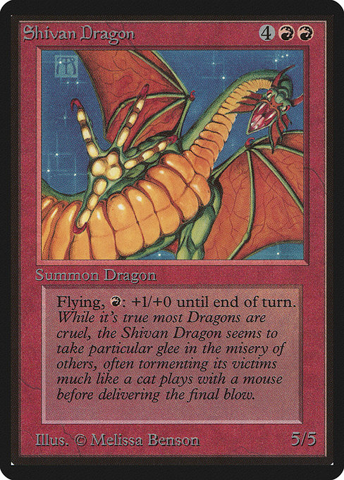 Shivan Dragon (Limited Edition Beta #175)