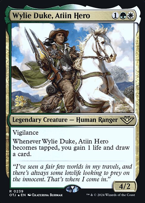 Wylie Duke, Atiin Hero (Outlaws of Thunder Junction Promos #239s)
