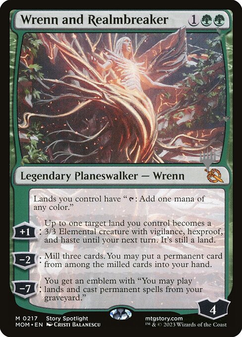 Wrenn and Realmbreaker (March of the Machine Promos #217p)