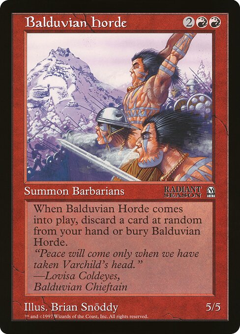 Balduvian Horde (Oversized League Prizes #10)