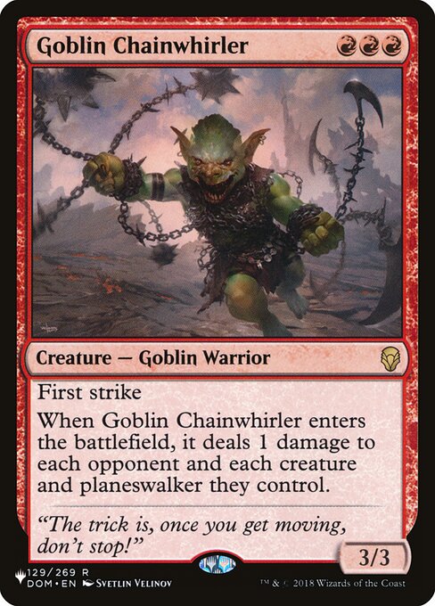 Tournoyeur de chaînes gobelin|Goblin Chainwhirler