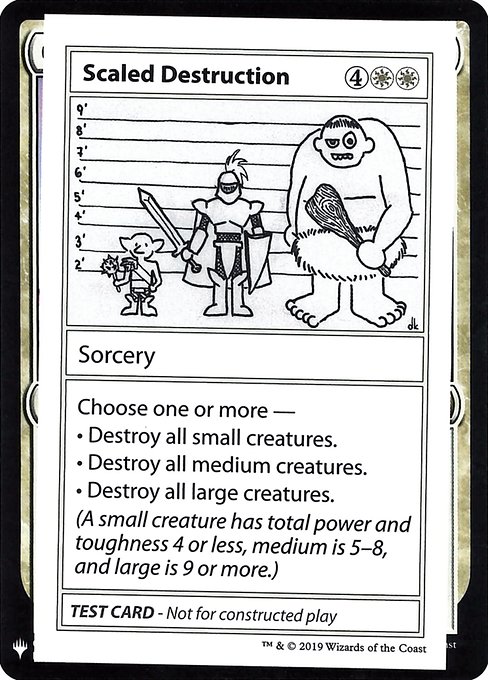 Scaled Destruction (Mystery Booster Playtest Cards 2019 #12)