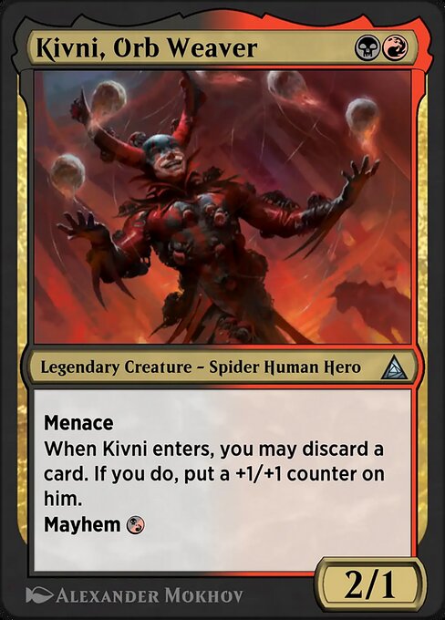 Scarlet Spider, Kaine magic the gathering card art