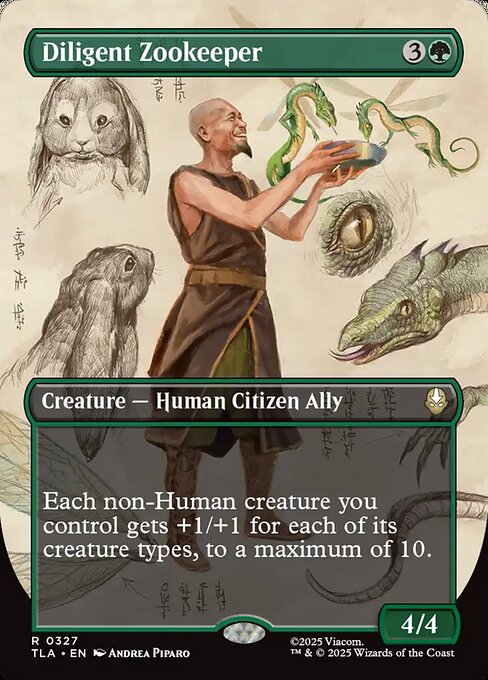 Diligent Zookeeper magic the gathering card art