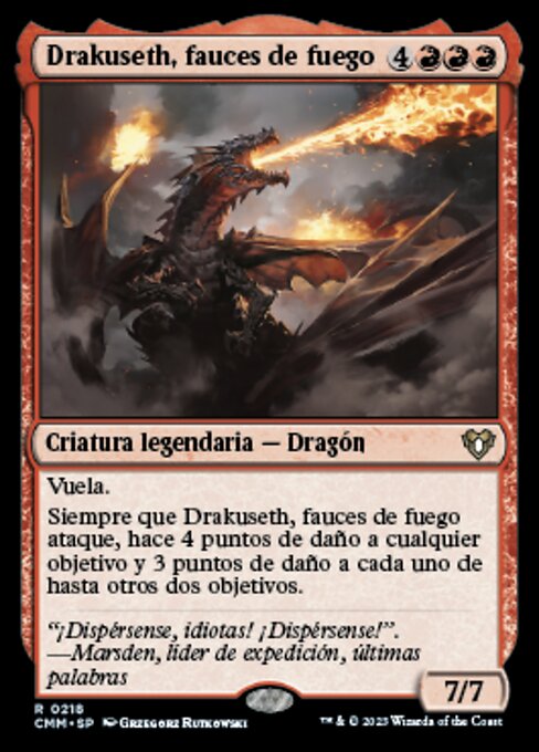 Drakuseth, Maw of Flames (Commander Masters #218)