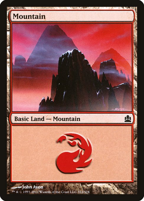 Mountain (Commander 2011 #312)