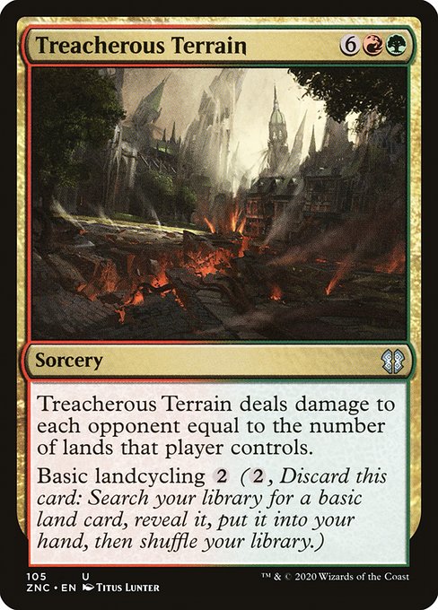 Treacherous Terrain (Zendikar Rising Commander #105)