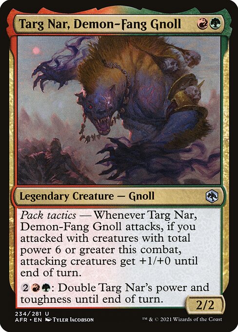 Targ Nar, gnoll croc-démon|Targ Nar, Demon-Fang Gnoll