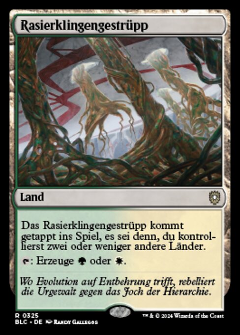 Razorverge Thicket (Bloomburrow Commander #325)