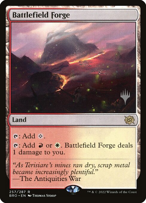 Battlefield Forge (The Brothers' War Promos #257p)