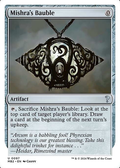 Mishra's Bauble (Mystery Booster 2 #97)