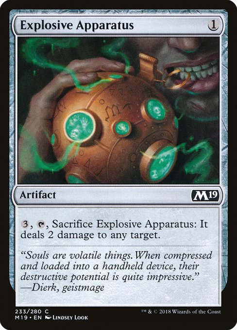 Explosive Apparatus (Core Set 2019 #233)