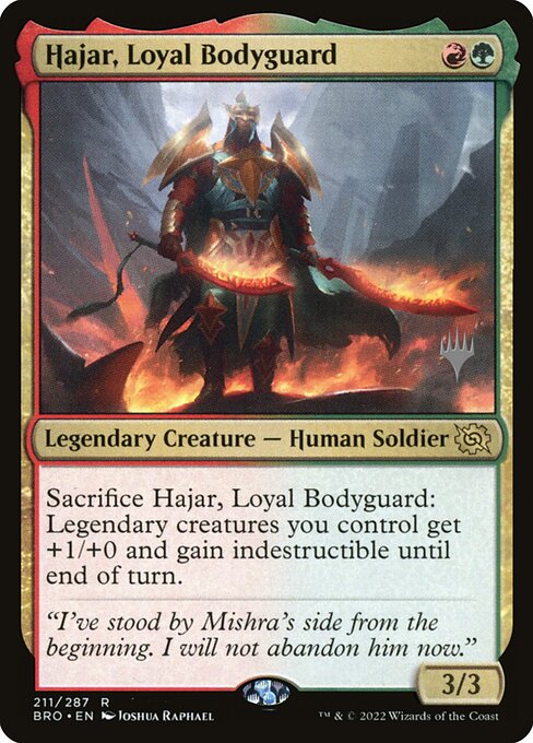 Hajar, Loyal Bodyguard (The Brothers' War Promos #211p)