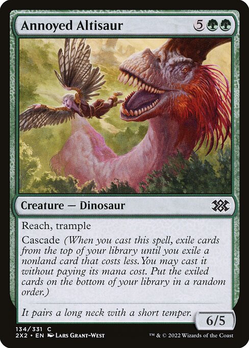 vermogen Bevestigen materiaal Annoyed Altisaur · Double Masters 2022 (2X2) #134 · Scryfall Magic: The  Gathering Search