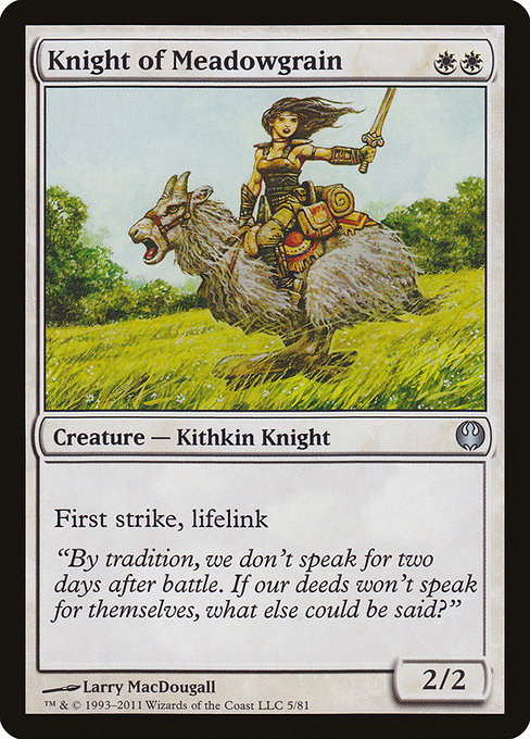 Knight of Meadowgrain (Duel Decks: Knights vs. Dragons #5)