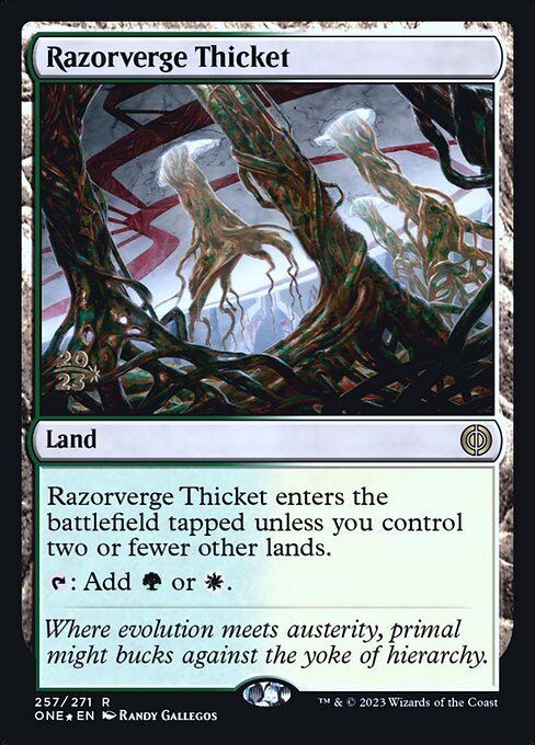Razorverge Thicket (Phyrexia: All Will Be One Promos #257s)