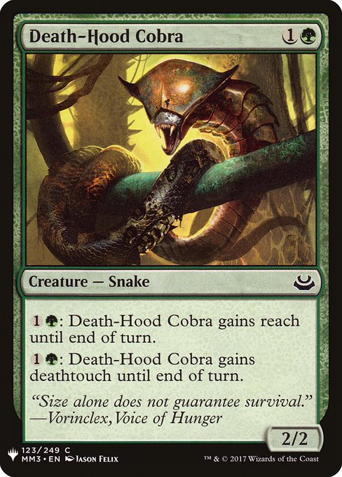 Cobra à camail de mort|Death-Hood Cobra