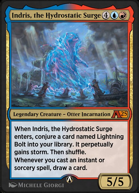 Indris, the Hydrostatic Surge (Alchemy: Bloomburrow #25)